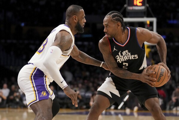 Lakers kawhi leonard lebron james 2025